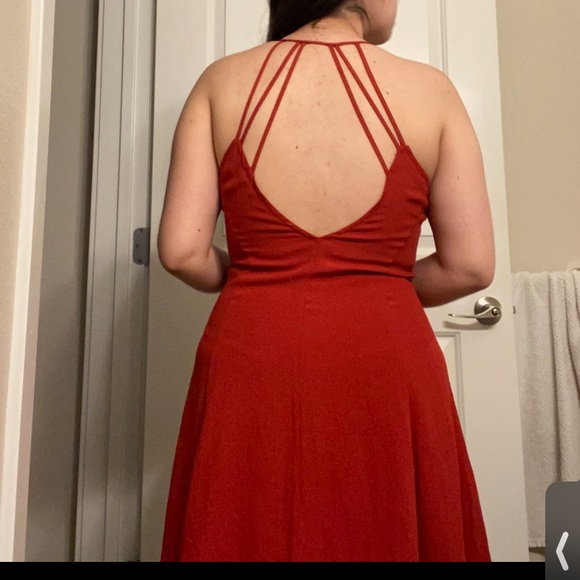 NWOT Forever 21 Burnt Orange Dress - Picture 2 of 7